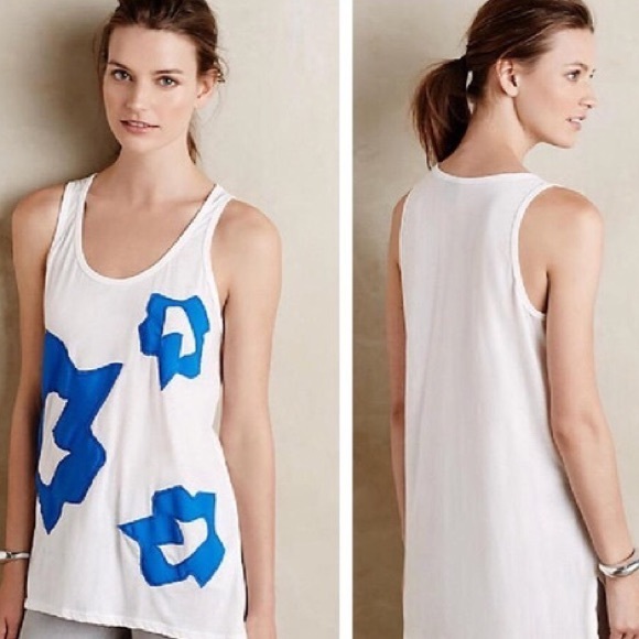 Anthropologie Tops - NWT Anthropologie tank with patchwork designs